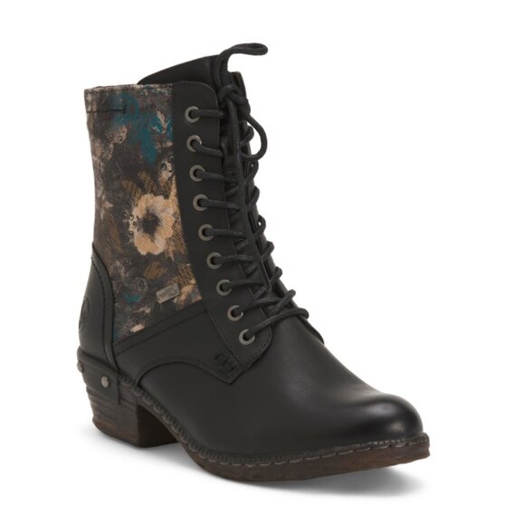 RIEKER Black/grey Multi Bernadette 14 Comfort Booties - Picture 1 of 2